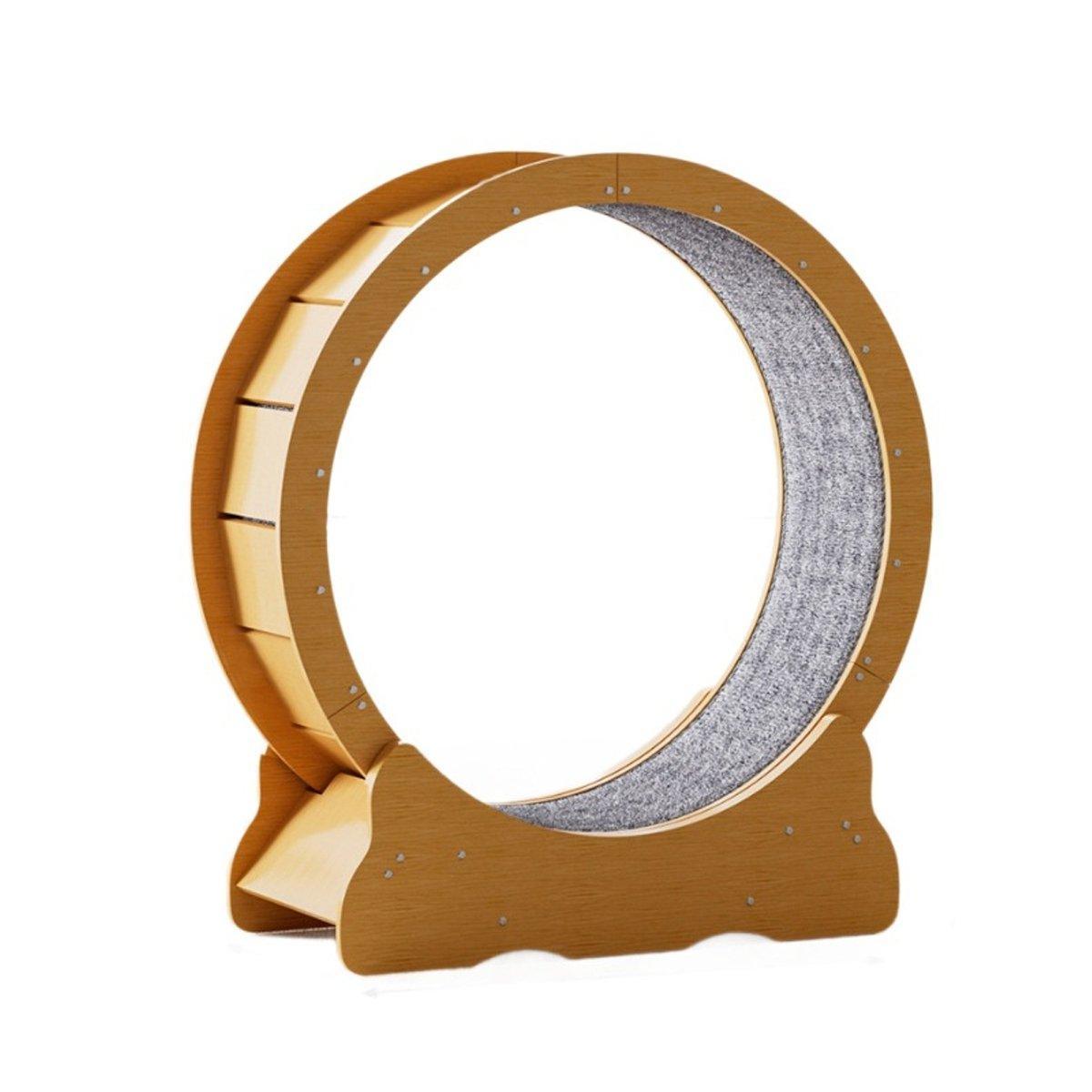 Cat Furniture: Cat Exercise Wheel Toy Furniture Running Treadmill Exerciser Scratcher Board