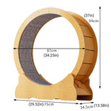 Cat Furniture: Cat Exercise Wheel Toy Furniture Running Treadmill Exerciser Scratcher Board