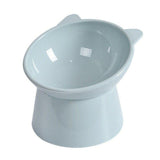 Pet Grooming Supplies: Elevated Pet Bowl Cat Dog Feeder Food Water High-Foot Anti Vomiting Tilted Bowl - Green