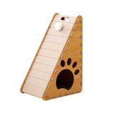 Cat Scratchers: Triangle Cat Scratch Board Felt Claw Pad Vertical Nest Durable All Season Use