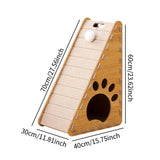 Cat Scratchers: Triangle Cat Scratch Board Felt Claw Pad Vertical Nest Durable All Season Use