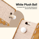 Cat Scratchers: Triangle Cat Scratch Board Felt Claw Pad Vertical Nest Durable All Season Use