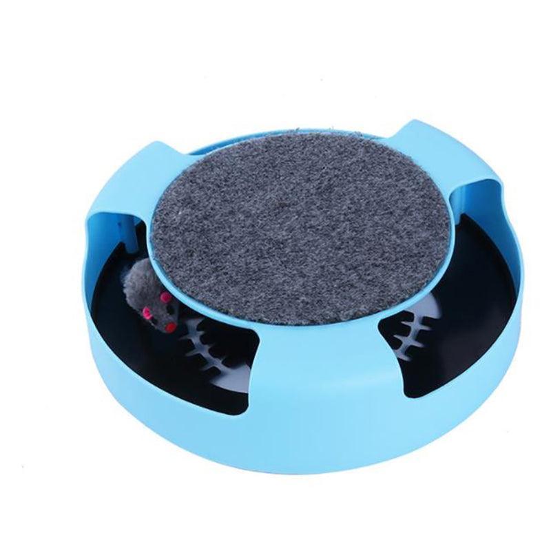 Dog Toys: Motion Kitten Cat Toy Catch The Mouse Chase Interactive Cat Training Scratchpad - Red