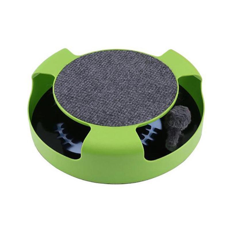 Dog Toys: Motion Kitten Cat Toy Catch The Mouse Chase Interactive Cat Training Scratchpad - Red