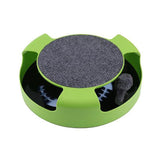 Dog Toys: Motion Kitten Cat Toy Catch The Mouse Chase Interactive Cat Training Scratchpad - Red