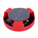 Dog Toys: Motion Kitten Cat Toy Catch The Mouse Chase Interactive Cat Training Scratchpad - Red