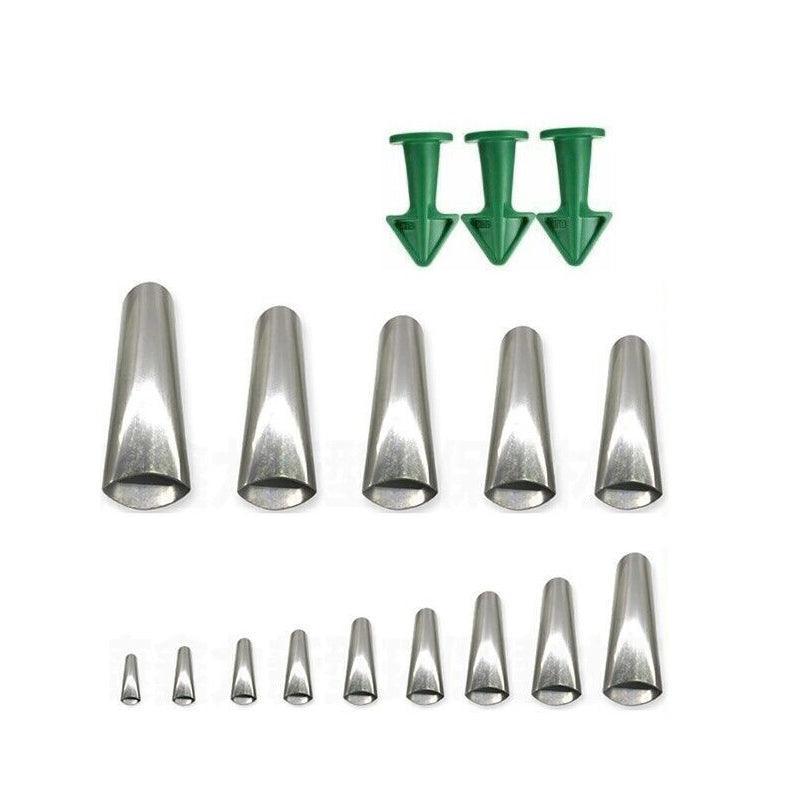 Caulking Tools: 17PCS Stainless Steel Perfect Caulking Nozzle Applicator Sealant Finishing Tool