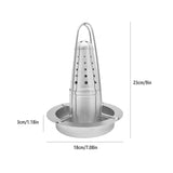 BBQs & Accessories: Stainless Steel Chicken Grill Outdoor BBQ Roaster Rack Portable Multi Functional