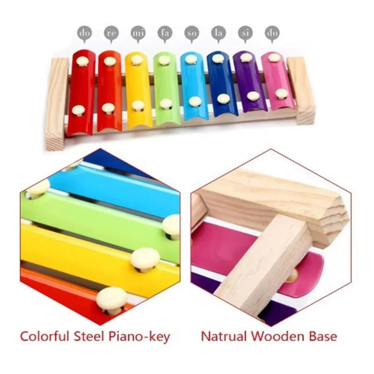 Chicken Activity Toy Set with Swing, Ladder and Xylophone - 5 Pieces