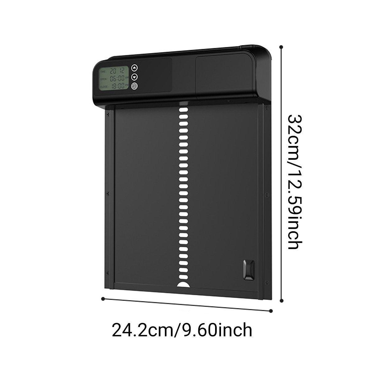 Coop & Hutch Accessories: Automatic Induction Electric Stainless Steel Coop Door Intelligent Timer Control