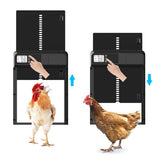 Coop & Hutch Accessories: Automatic Induction Electric Stainless Steel Coop Door Intelligent Timer Control