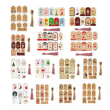 Food Storage: 50PCS Christmas Kraft Paper Gift Tags Vintage Holiday Party Card Packaging Decor - 5
