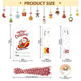 Food Storage: 50PCS Christmas Kraft Paper Gift Tags Vintage Holiday Party Card Packaging Decor - 5
