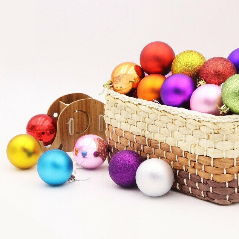 Christmas Decorations: 24Pcs/Pack Christmas Tree Xmas Balls Decorations Baubles Party Wedding Ornament - Dark Blue
