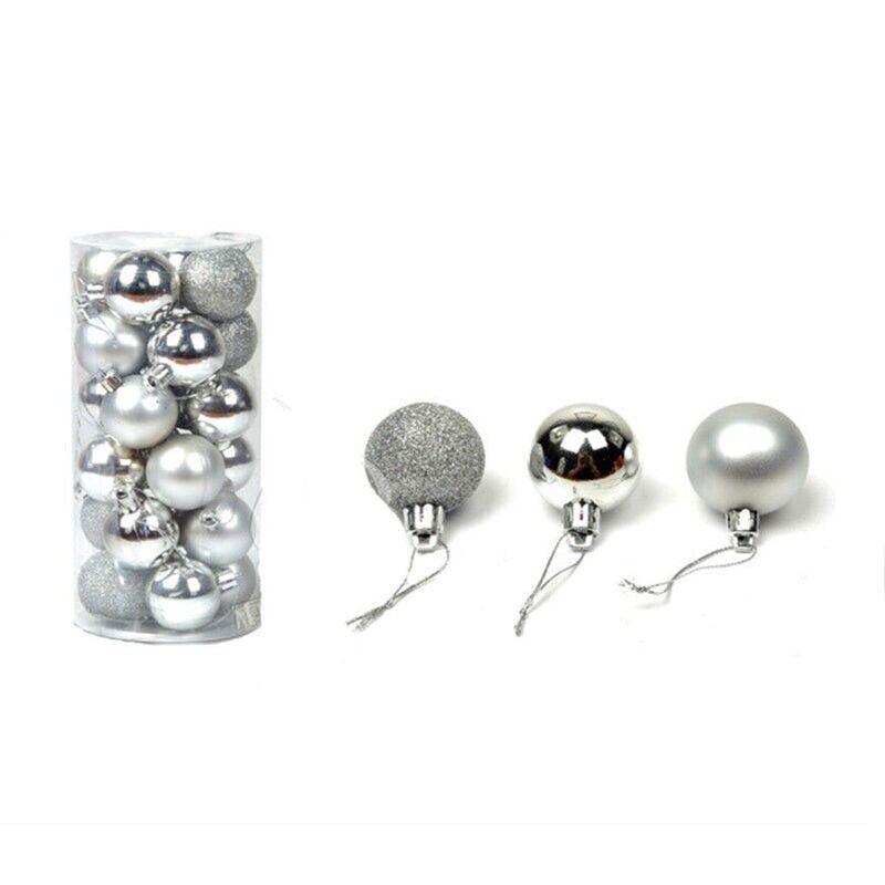 Christmas Decorations: 24Pcs/Pack Christmas Tree Xmas Balls Decorations Baubles Party Wedding Ornament - Dark Blue