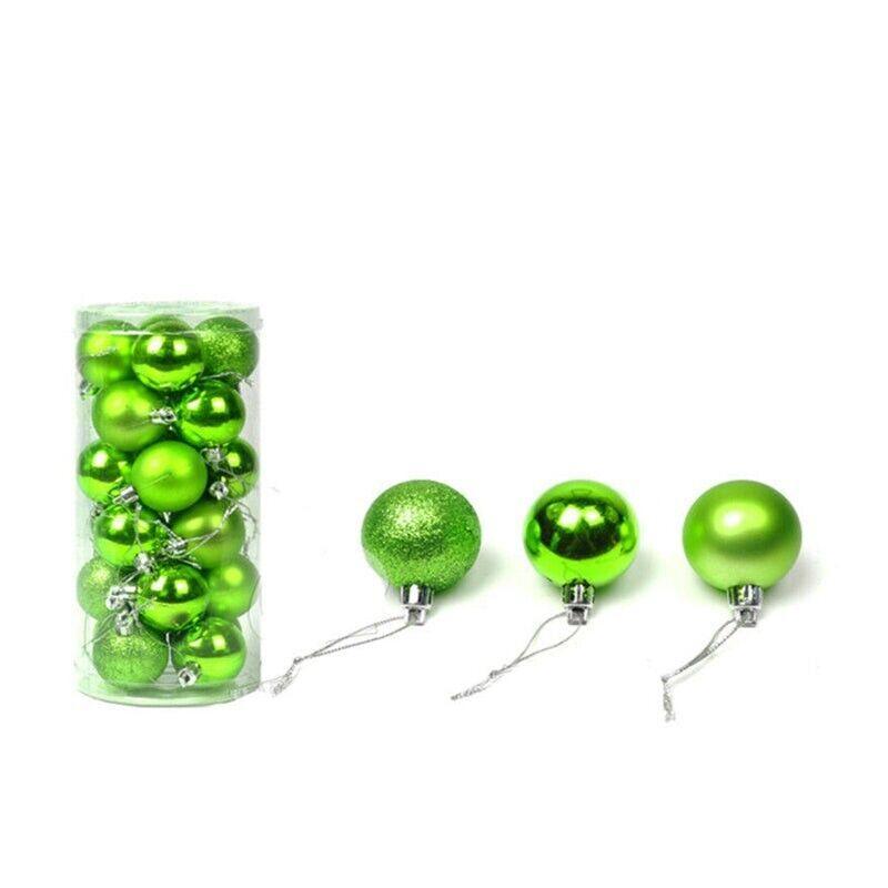 Christmas Decorations: 24Pcs/Pack Christmas Tree Xmas Balls Decorations Baubles Party Wedding Ornament - Dark Blue