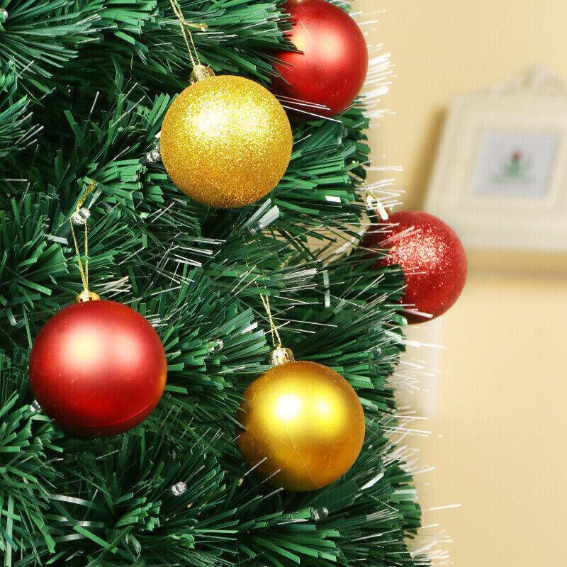 Christmas Decorations: 24Pcs/Pack Christmas Tree Xmas Balls Decorations Baubles Party Wedding Ornament - Fruit Green