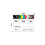 Acrylic Clapboard Dry Erase Director Film Movie Action Clapper Clap Board Slate
