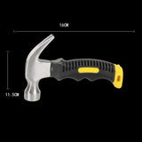 Hammers: Stubby Claw Hammer Drop Forged Steel All Purpose Rubber Grip 8Oz Small Area