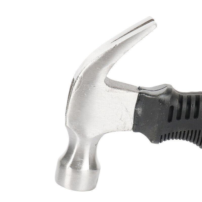 Hammers: Stubby Claw Hammer Drop Forged Steel All Purpose Rubber Grip 8Oz Small Area