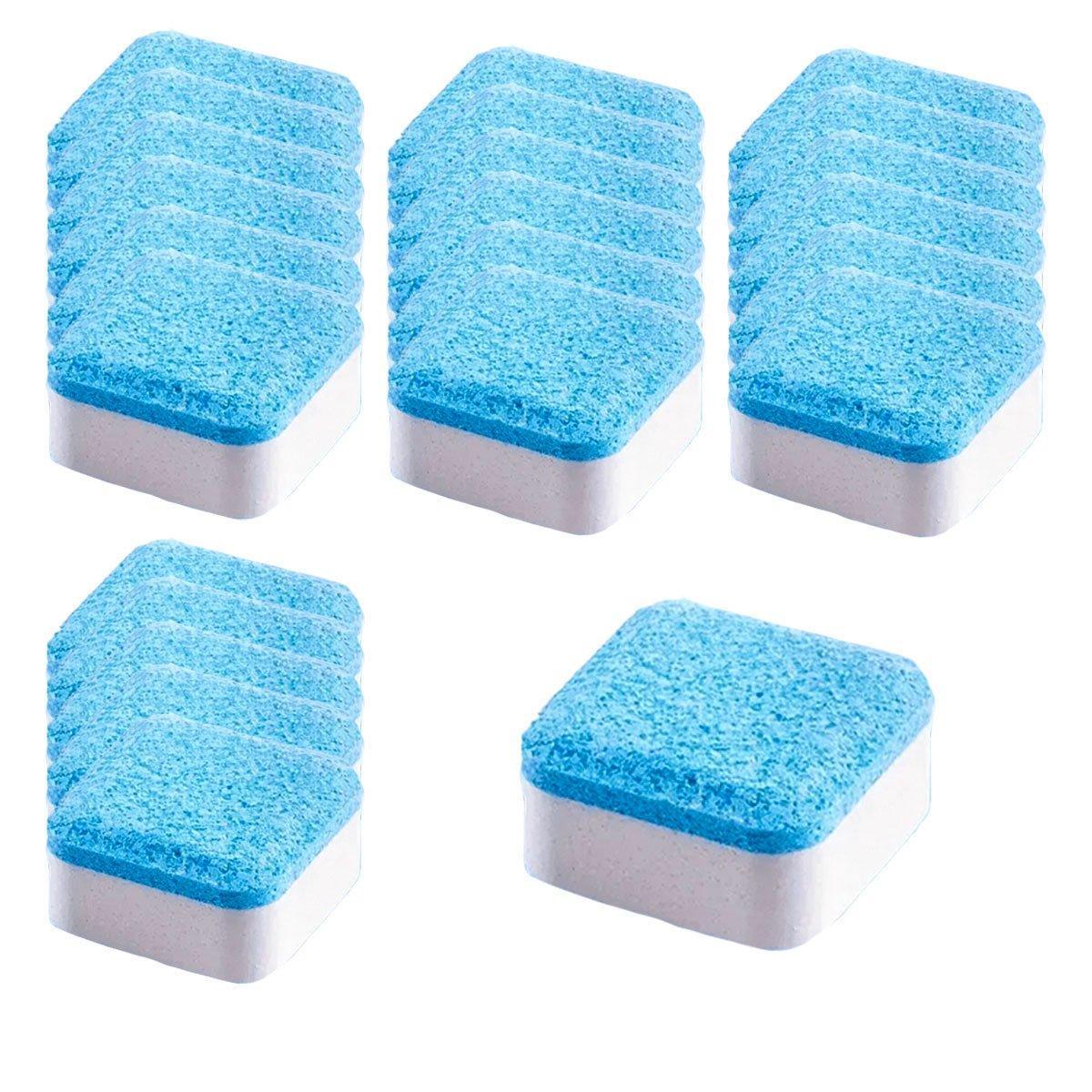Laundry Cleaning Supplies: 24PCS Washing Machine Cleaner Tablets Disinfectant Effervescent Stain Remover