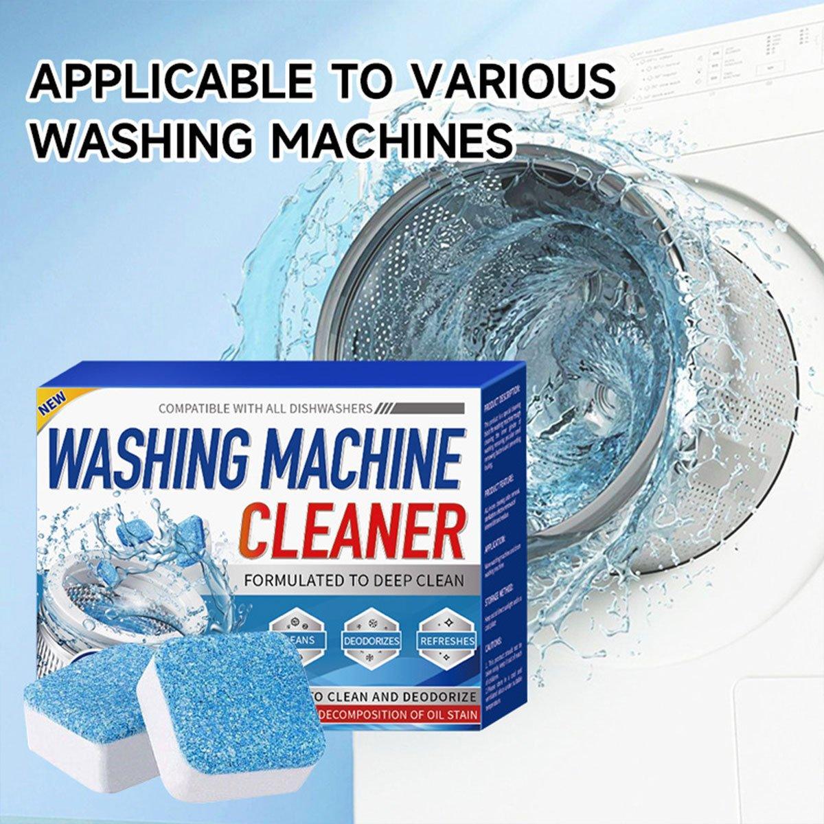 Laundry Cleaning Supplies: 24PCS Washing Machine Cleaner Tablets Disinfectant Effervescent Stain Remover