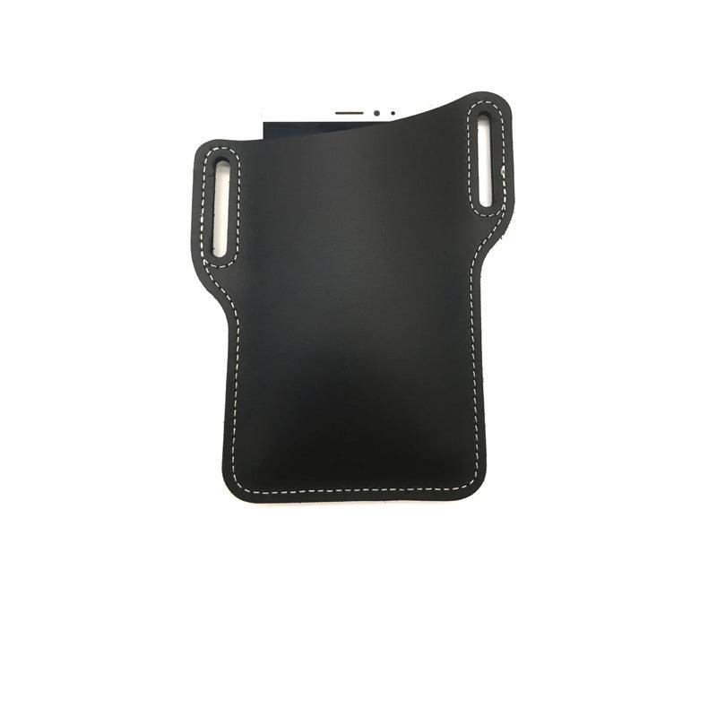 Phone Cases & Screen Protectors: Leather Phone Holster Pouch Belt Clip Loop Waist Bag Cover Case for Men - Dark Brown