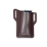 Phone Cases & Screen Protectors: Leather Phone Holster Pouch Belt Clip Loop Waist Bag Cover Case for Men - Dark Brown