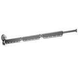 2/3/4-Bar Adjustable Foldable Retractable Clothes Drying Rack Suction Cup Hanger - One Fold And Two Sections