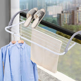 6 Rails Hanging Laundry Drying Rack Over Door Clothes Airer Stand