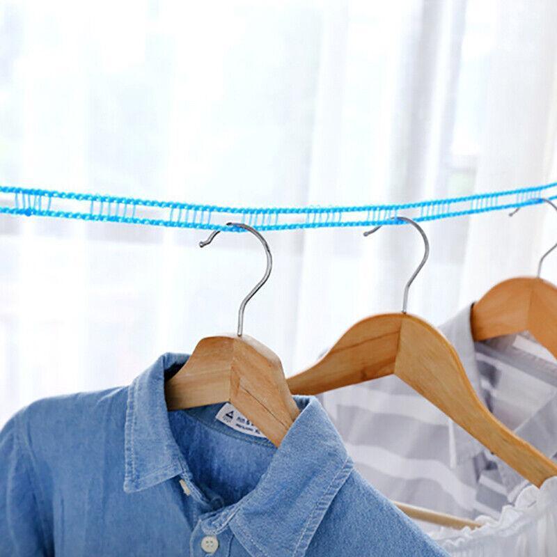 Food Dehydrators: Portable 5M Travel Clothes Line Washing Rope Non Slip Airer Laundry Clothesline - Blue