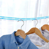 Food Dehydrators: Portable 5M Travel Clothes Line Washing Rope Non Slip Airer Laundry Clothesline - Blue