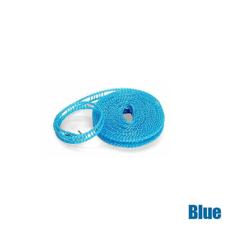 Food Dehydrators: Portable 5M Travel Clothes Line Washing Rope Non Slip Airer Laundry Clothesline - Blue
