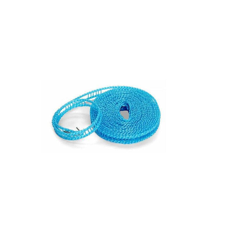 Food Dehydrators: Portable 5M Travel Clothes Line Washing Rope Non Slip Airer Laundry Clothesline - Blue