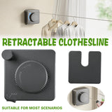 Drying Racks & Hangers: Invisible Wall Mounted Clothesline for Hotel Bathroom Sunbed Laundry Drying Rope