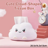 Toilet Paper Holders: Cute Cartoon Clouds Plastic Tissue Box Desktop Drawer Organizer Storage Box