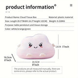 Toilet Paper Holders: Cute Cartoon Clouds Plastic Tissue Box Desktop Drawer Organizer Storage Box