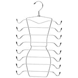 2pcs 8 Tier Metal Clothes Hanger Underwear Storage Organizer Stainless Steel