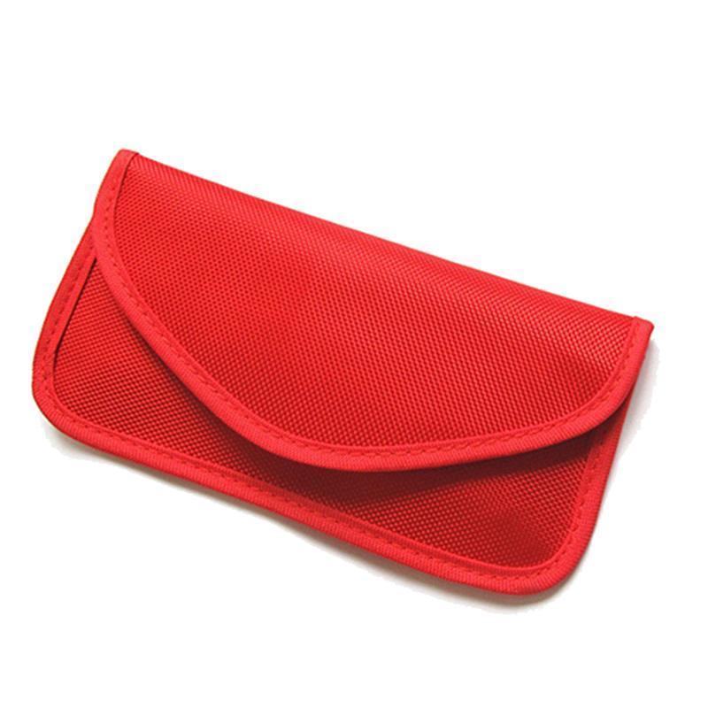 Automotive Decor: Car Key Case For Faraday Cage Fob Pouch Keyless RFID Blocking Bag - Coffee