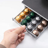 Coffee Machines & Accessories: Coffee Capsule Drawer Holder for 40 Nespresso Pods with Non-Slip Top Rack