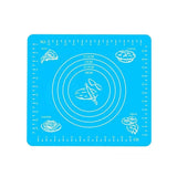 Bakeware & Accessories: Blue Reusable Non-Stick Silicone Rolling Dough Mat Cake Pastry Baking Fondant Sheet - 64*45cm
