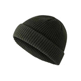 Women's Sleepwear: Men Women Mini Fisherman Beanie Winter Spring Hat Soft Knitted Docker Skull Cap - Dard Grey