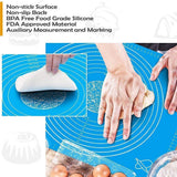 Bakeware & Accessories: Orange Reusable Non-Stick Silicone Rolling Dough Mat Cake Pastry Baking Fondant Sheet - 29*26cm