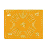 Bakeware & Accessories: Orange Reusable Non-Stick Silicone Rolling Dough Mat Cake Pastry Baking Fondant Sheet - 29*26cm