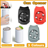Kitchen Utensils: Topless Can Opener Manual Kitchen Tool for Beer Soda and Tin Bottles - Red