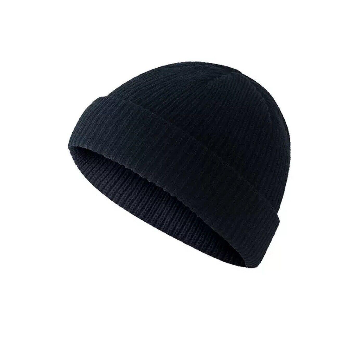 Women's Sleepwear: Men Women Mini Fisherman Beanie Winter Spring Hat Soft Knitted Docker Skull Cap - Rose Red