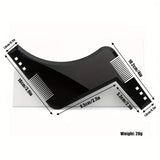 Wellness Accessories: Beard Shaping Styling Template Comb Tool for Trimming Jawline Mustache Sideburns