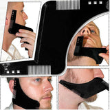 Wellness Accessories: Beard Shaping Styling Template Comb Tool for Trimming Jawline Mustache Sideburns