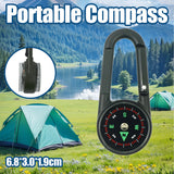 Camping Appliances: Compass Double Sided Portable Hiking Climbing Guide with Buckle Outdoor