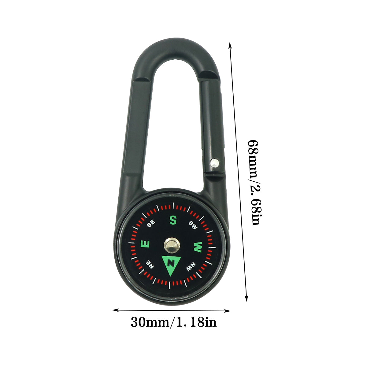Camping Appliances: Compass Double Sided Portable Hiking Climbing Guide with Buckle Outdoor